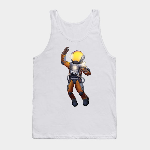 Astronaughty Fella Tank Top by Fushiznick